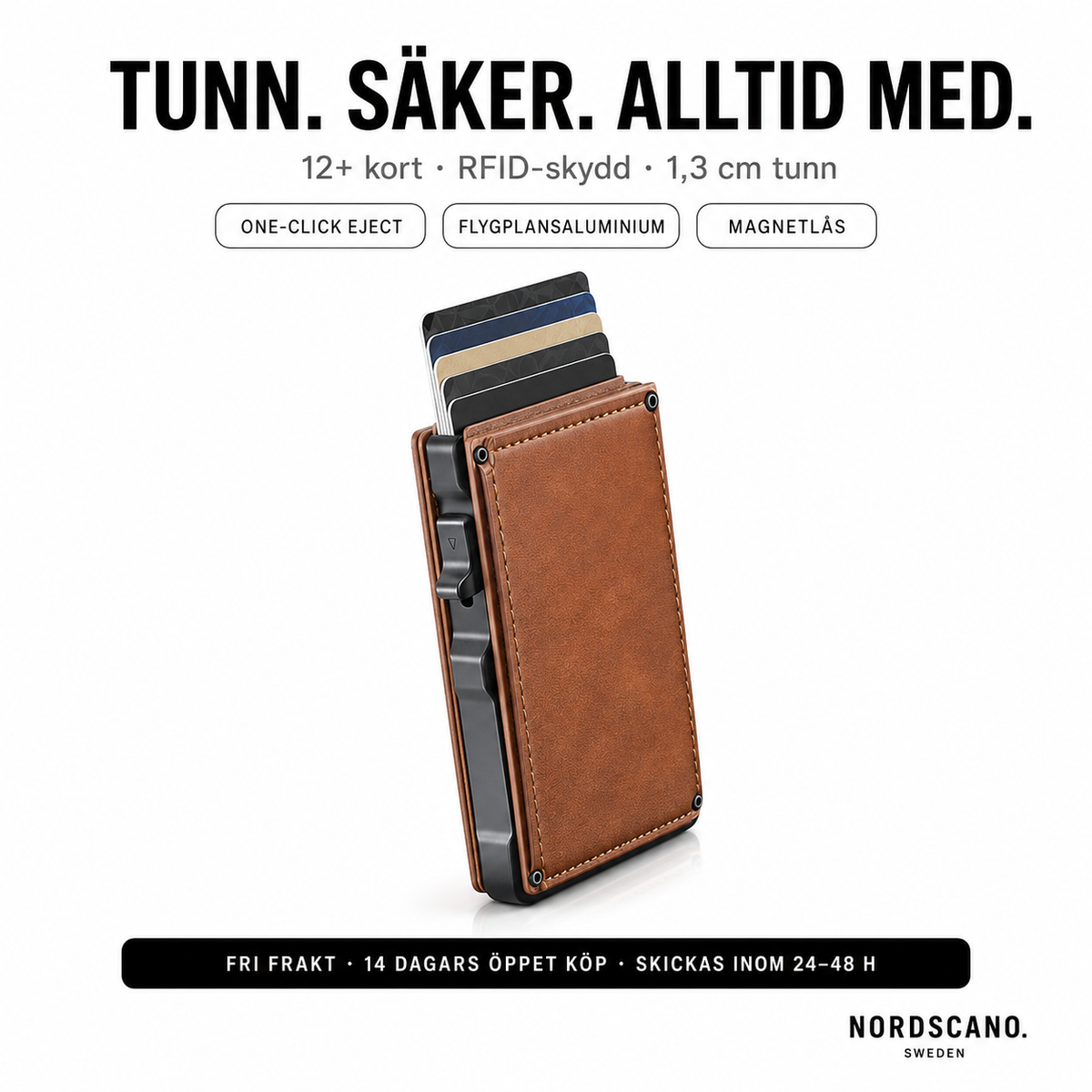 NORDSCANO. ONE Minimalistisk Plånbok